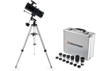 Image of Celestron PowerSeeker 127 EQ Newtonian Telescope with Eyepice Filter Accessory Kit