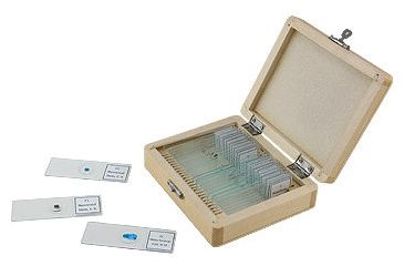 Image of 25 Prepared Microscope Piece Slides Set
