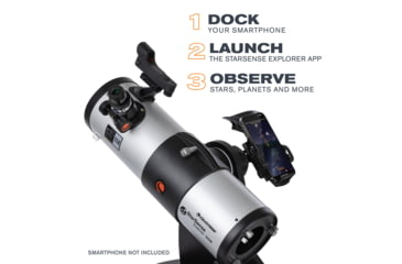 Image of Celestron StarSense Explorer 114mm Tabletop Dobsonian, Silver/Black, 22480