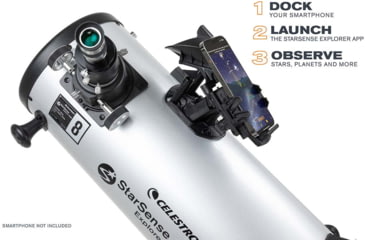 Image of Celestron Starsense Explorer Dobsonian Telescope, 8in, 48x, 22470