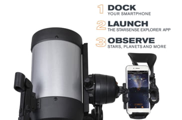 Image of Celestron Starsense Explorer DX 5in SCT Telescope, Silver/Black, 22462