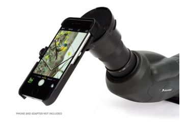 Image of OpticsPlanet Exclusive Celestron TrailSeeker 20-60x80mm Spotting Scope w/TS Tripod &amp; Smartphone Adapter, Black, 52332-OP-DS