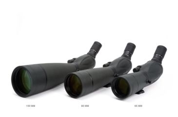 Image of OpticsPlanet Exclusive Celestron TrailSeeker 20-60x80mm Spotting Scope w/TS Tripod &amp; Smartphone Adapter, Black, 52332-OP-DS