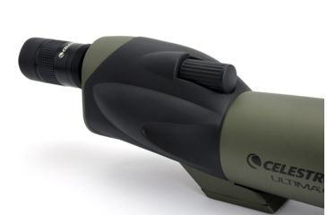 Image of Celestron Ultima 65 Straight Spotting Scope, 18-55x65 Zoom, Matte w/ Case 52249