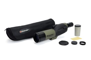Image of Celestron Ultima 65 Straight Spotting Scope, 18-55x65 Zoom, Matte w/ Case 52249