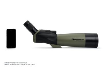 Image of Celestron Ultima 80 Angled Spotting Scope, 20-60x80mm, 45 Degree w/ Smartphone Adapter 52350