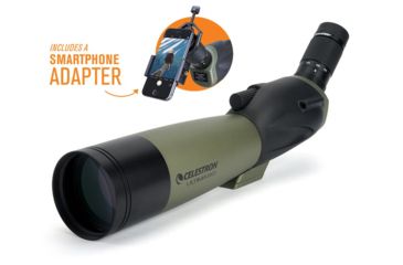 Image of Celestron Ultima 80 Angled Spotting Scope, 20-60x80mm, 45 Degree w/ Smartphone Adapter 52350
