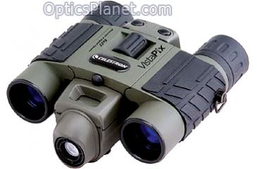 Image of Celestron Vistapix 8x22 VGA 0.3 MP Digital Camera Binoculars - Hunter Green 72217