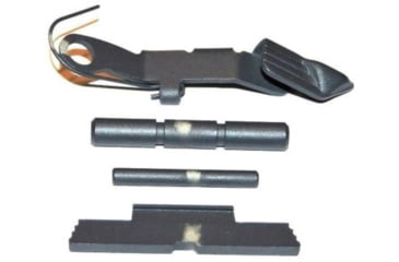 Image of Centennial Defense Systems Extended Control Kit w/Serrated Mag Release for Gen 1-3 Glock 9mm, .40S&amp;W, .357SIG, 2 Pins, Glock Gray, 40088