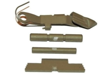 Image of Centennial Defense Systems Extended Control Kit w/Serrated Mag Release for Gen 1-3 Glock 9mm, .40S&amp;W, .357SIG, 2 Pins, Glock Tan, 40092