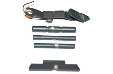 Image of Centennial Defense Systems Extended Control Kit w/Serrated Mag Release for Gen 4 Glock 10mm, .45ACP, 3 Pins, Glock Gray, 40150