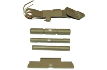 Image of Centennial Defense Systems Extended Control Kit w/Serrated Mag Release for Gen 4 Glock 9mm, .40S&amp;W, .357SIG, 3 Pins, Glock Tan, 40094
