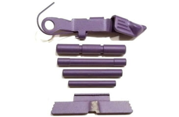 Image of Centennial Defense Systems Extended Control Kit w/Serrated Mag Release for Gen 4 Glock 9mm, .40S&amp;W, .357SIG, 4 Pins, Purple, 40115