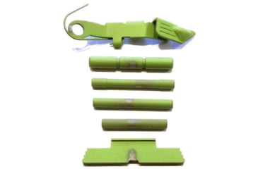 Image of Centennial Defense Systems Extended Control Kit w/Serrated Mag Release for Gen 4 Glock 9mm, .40S&amp;W, .357SIG, 4 Pins, Zombie Green, 40135