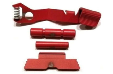 Image of Centennial Defense Systems Extended Control Kit for Glock 42/43, 2 Pins, Red, 40416