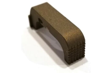 Image of Centennial Defense Systems Extended Mag Release for Glock 43X/48, Stippled, Burnt Bronze, 20516