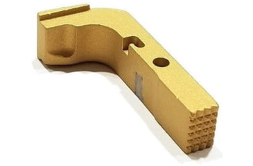Image of Centennial Defense Systems Extended Mag Release w/2.5lb Spring for Gen 1-3 10mm, .45ACP Glock, Stippled, Gold, 20639
