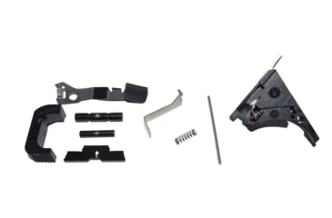 Image of Centennial Defense Systems Glock 43 Lower Parts Kit, Strippled,2.5lb Mag Catch Spring, Factory Trigger Spring Weight, Black, LPK-EXT-MOD91