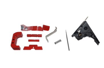 Image of Centennial Defense Systems Glock 43 Lower Parts Kit, Strippled,2.5lb Mag Catch Spring, 25% Power Trigger Spring, Red, LPK-EXT-MOD116