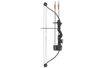 Image of CenterPoint Elkhorn Jr Compound Bow/ 17-21lb Draw Weight/26in Max Draw/ Right Handed, Black, ABY1721