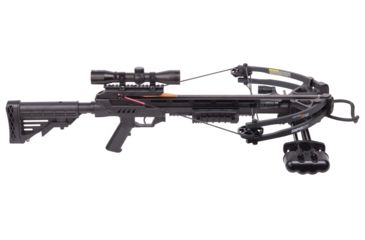 Image of CenterPoint Sniper 370 Compound Crossbow Package / 185lb Draw Weight, Black, AXCS185BK
