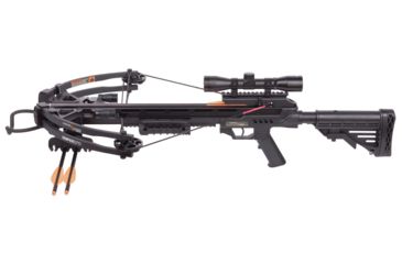 Image of CenterPoint Sniper 370 Compound Crossbow Package / 185lb Draw Weight, Black, AXCS185BK