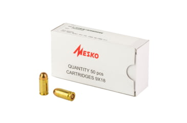 Image of Century Arms Brass Case, 9MM Makarov, 95 Grain, Full Metal Jacket, 50 Round Box, AM3399