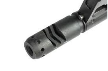 Image of Century Arms AK Chevron Muzzle Brake, Nitride Finish, 000606A