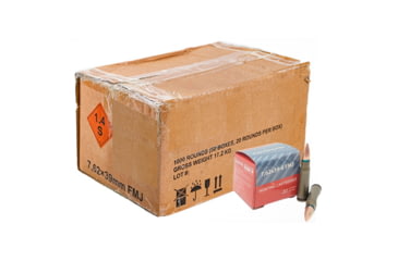 Image of Red Army Standard BSP 7.62x39mm 122 Grain Full Metal Jacket Centerfire Rifle Ammo, 20 Rounds, CENTAM3387-20