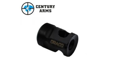 Image of Century Arms Draco Dual Port AK Muzzle Brake, Black, PADR013