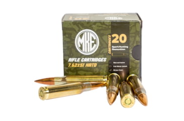 Image of Century Arms M80 7.62x51mm NATO 147 Grain Full Metal Jacket Brass Cased Rifle Ammo, 20 Rounds, AM8293