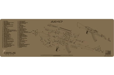 Image of Cerus Gear 12x36 AK47 Schematic Promat - Coyote Tan, RM-AK47-SCH-COY