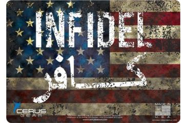 Image of Cerus Gear 3mm Promats 12''x17'' American Infidel Flag