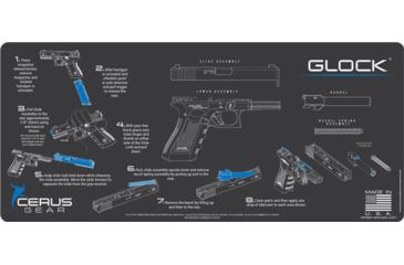 Image of Cerus Gear 3mm Promats 12''x27'' Glock Instructional Char Gray