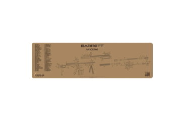 Image of Cerus Gear BARRETT M107A1 SCHEMATIC MAGNUM GUN MAT - CHARCOAL GRAY/CERUS BLUE, 14 X 48 1597D86F, CERMMBARRM107A1SCHCOY