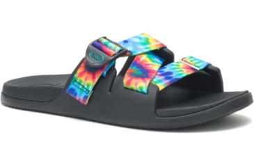Image of Chaco Chaco Chillos Slide - Womens, Dark Tie Dye, 9 US, Medium, JCH108782-9M