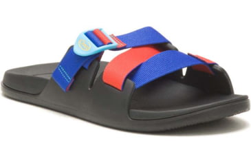 Image of Chaco Chillos Clog Sandals - Mens, BlueRed, 12, JCH108645-M-12