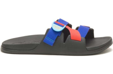 Image of Chaco Chillos Clog Sandals - Mens, BlueRed, 12, JCH108645-M-12