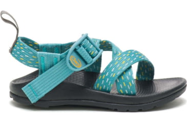 Image of Chaco Z1 Ecotread Sandals - Kids, 12 Kid, Clip Aqua, JCH180352-12