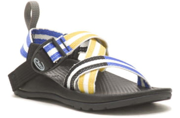 Image of Chaco Z1 Ecotread Sandals - Kids, 11 Kid, Vary Blue Yellow, JCH180383-M-11
