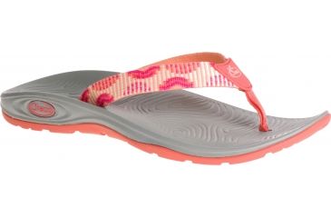 Image of Chaco ZVolv Flip Sandal - Women's-Bars Rouge-Medium-12