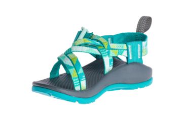 Image of Chaco ZX1 Ecotread Sandal - Kid's, Puzzle Opal, 1 US J180028-01.0
