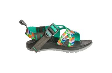 Image of Chaco ZX1 Ecotread Sandal - Kid's, Camper Turquoise, 1 US J180234-01.0
