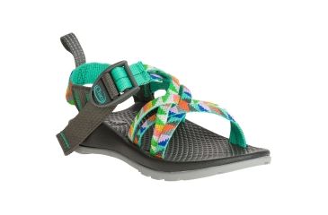 Image of Chaco ZX1 Ecotread Sandal - Kid's, Camper Turquoise, 1 US J180234-01.0