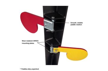 Image of Challenge Targets Commercial Grade Handgun Dueling Tree, Black CT-DUEL-TREE