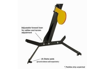 Image of Challenge Targets Commercial Grade Handgun Dueling Tree, Black CT-DUEL-TREE
