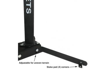 Image of Challenge Targets Commercial Grade Revolving Plate Rack, Black CT-REVOLVER-R8