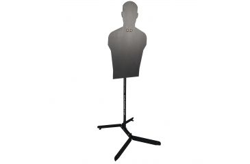 Image of Challenge Targets Full Size Human Silhouette Rifle Target - Armor Post, Black, AP-80059-R