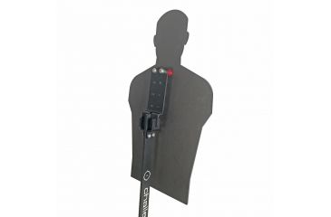 Image of Challenge Targets Full Size Human Silhouette Rifle Target - Armor Post, Black, AP-80059-R