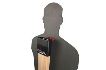Image of Challenge Targets Full Size Human Silhouette Rifle Target, Static Stand, Black, SS-RM-80059-R